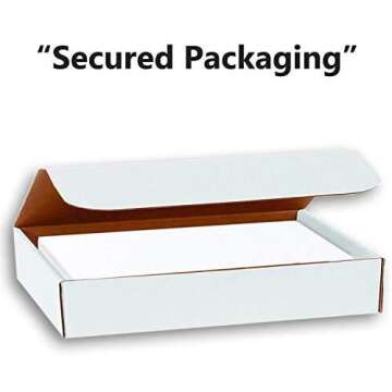 Hamilco 5x7 White Linen Cardstock Paper Blank Index Cards Flat Card Stock Heavyweight 100lb Cover 100 Pack