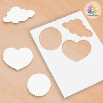 Mat Board Center Premium White Foam Core Board - 11x14 Inches, 3/16" Thick - 10 Pack, Acid-Free - Ideal for Mounting, Crafts, Art, and Presentations