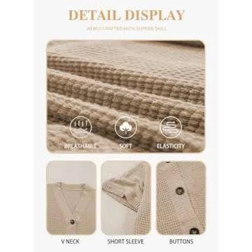 Eytino Plus Size Summer Cardigans for Women V Neck