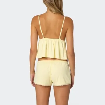 Stylish DSORVICD Women Heart Sleeveless Shorts Set