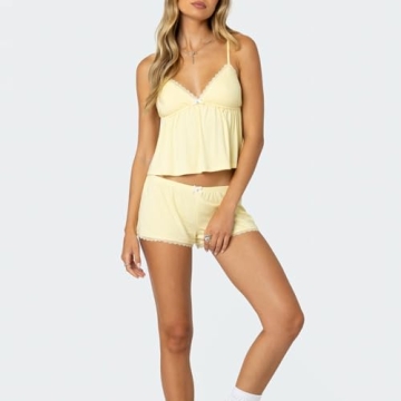 Stylish DSORVICD Women Heart Sleeveless Shorts Set