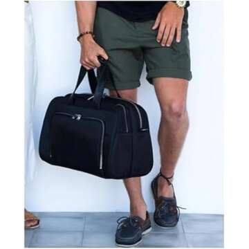 Nomad Lane The Bento Bag Classic Carry-On Luggage Duffel Bag, Durable & Lightweight Carry On Suitcas...