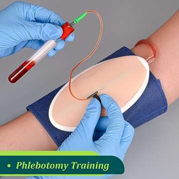 MedEduQuest IV Insertion Practice Kit for Nursing Students, IV Start Kit for Nurses, Venipuncture Kit for Injection Training