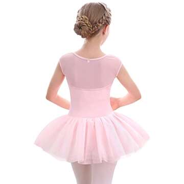 Stelle Ballet Leotards for Girls with Tutu Skirt