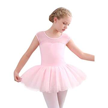 Stelle Ballet Leotards for Girls with Tutu Skirt