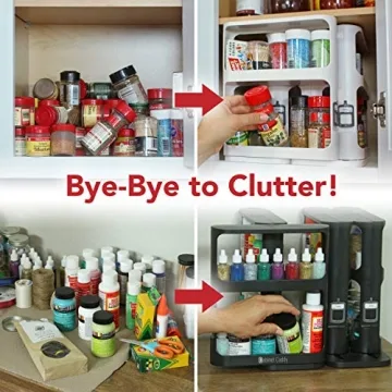 Cabinet Caddy Spice Rack Organizer Slide Rotate Kitchen Storage