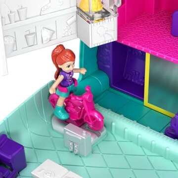 Polly Pocket Travel Toy with Mini Dolls & Accessories