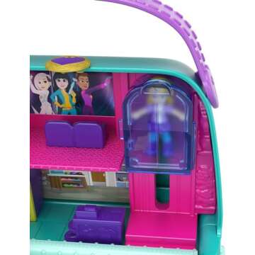 Polly Pocket Travel Toy with Mini Dolls & Accessories