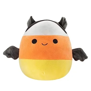 Squishmallows Original 8-Inch Delie The Candy Corn Bat - Official Jazwares Halloween Plush - Collect...