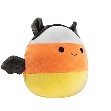 Squishmallows 8-Inch Delie the Candy Corn Bat Plush Toy