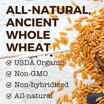 KAMUT Flour (3 lb) Whole Wheat Flour, Great for Whole Grain Bread and Baking, All-Natural, USDA Organic, OU Kosher Certified, Milled from Ancient Grain, Bulk Resealable Pouch