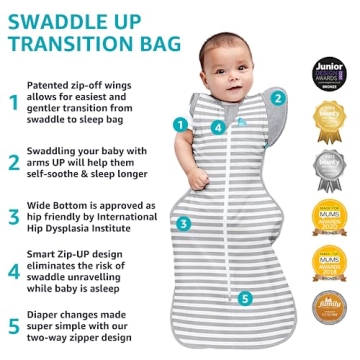 Love to Dream Swaddle Up Transition Swaddle with Zip-Off Wings