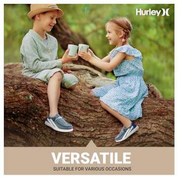 Hurley Kids Elastic Lace Loafers - Comfortable & Stylish Sneakers