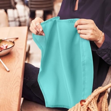 Utopia Home Aqua Cloth Napkins - 24 Pack, 17x17 Inches