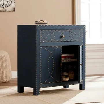 SEI FURNITURE Florian Navy Cabinet Elegant Design