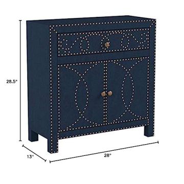 SEI FURNITURE Florian Navy Cabinet Elegant Design