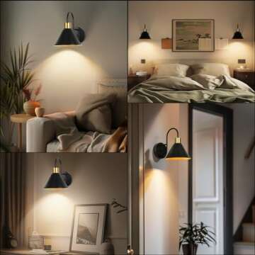Frideko Rechargeable Wall Sconces Set of Two with Remote