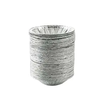 Waytiffer Mini Pie Tins 50 Pack - Durable Aluminum Baking Pans