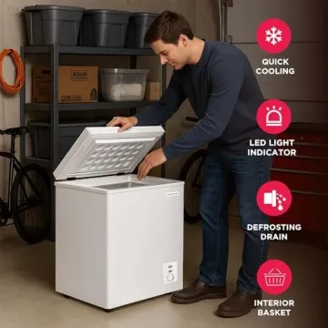 Frigidaire Chest Freezer with Adjustable Thermostat