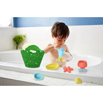 Eco-Friendly Green Toys Tide Pool Bath Set for Kids