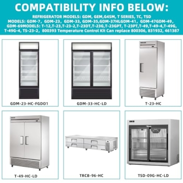 Fuzqq 800393 True Refrigerator Temperature Control Kit