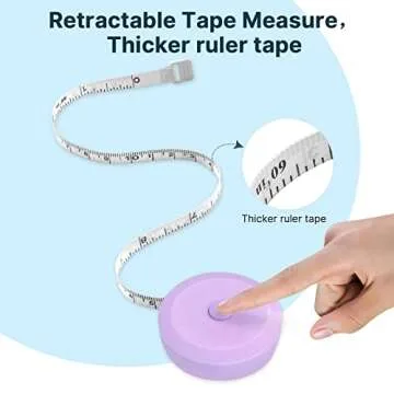 6 Pack Tape Measure Measuring Tape for Body Measurements, Retractable Small Mini Soft Sewing Fabric Cloth Waist Tape Measure Body Measuring Tape, 150cm/60inch