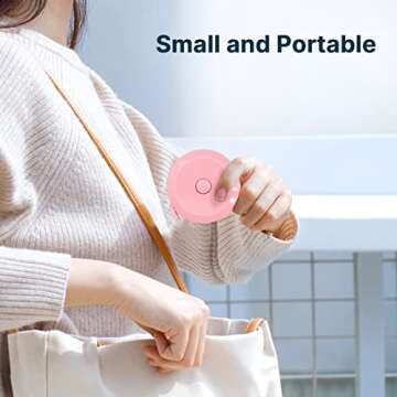 6 Pack Tape Measure Measuring Tape for Body Measurements, Retractable Small Mini Soft Sewing Fabric Cloth Waist Tape Measure Body Measuring Tape, 150cm/60inch