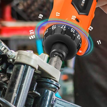 ENERTWIST Cordless Screwdriver with 82-Piece Kit and LED Light