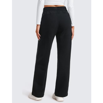 CRZ YOGA Fleece Lined Women’s Sweatpants for Comfort