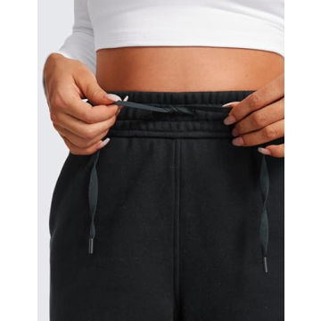 CRZ YOGA Fleece Lined Women’s Sweatpants for Comfort