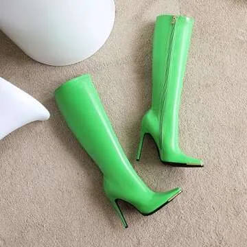 Shop Sun Gurg Women's Stylish Knee High Stiletto Boots