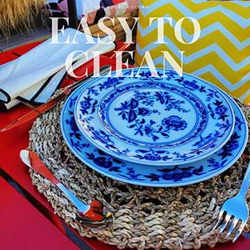 The Upper Kitchen Woven Placemats – Woven Plate Chargers, Wicker Placemats, Rattan Chargers, Wicker Chargers, Charger for Dinner Plates, Boho Placemats, Plate Chargers Set of 6