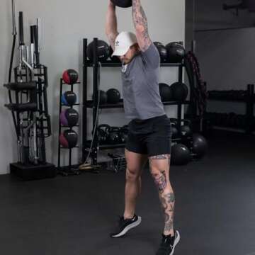 Titan Fitness 90 LB Rubber Tread Slam Ball for Strong Workouts