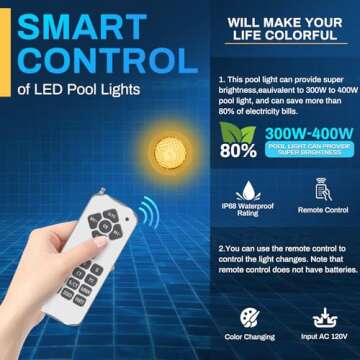 Vibrant Pomeade SH101300 Pool Lights for Inground Pools