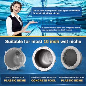 Vibrant Pomeade SH101300 Pool Lights for Inground Pools