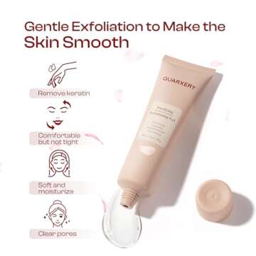 Quarxery Purifying Exfoliating Gel: Facial Exfoliator Cleanser - Face Wash for All Skin Types