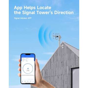 Cell Phone Signal Booster for Verizon and AT&T | Up to 4,500 Sq Ft | Boost 4G LTE 5G Signal on Band 12/13/17 | 65dB Dual Band Cellular Repeater with High Gain Antennas | FCC Approved