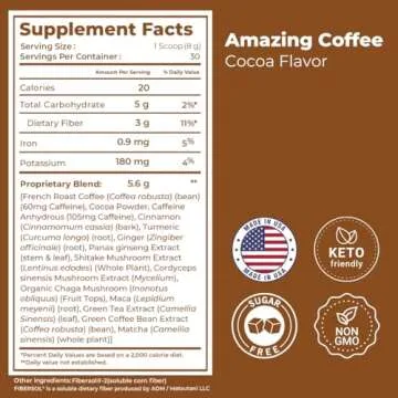 Superfoods Company Amazing Coffee- 12 Natural Superfoods - French Roast - Weight Loss & Brain Boost ...