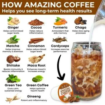 Superfoods Company Amazing Coffee- 12 Natural Superfoods - French Roast - Weight Loss & Brain Boost - Gluten Free, Non-GMO, Sugar Free, Vegan & Keto Friendly [60 Drinks, 60 Day Supply] [Cocoa]