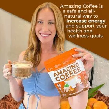 Superfoods Company Amazing Coffee- 12 Natural Superfoods - French Roast - Weight Loss & Brain Boost - Gluten Free, Non-GMO, Sugar Free, Vegan & Keto Friendly [60 Drinks, 60 Day Supply] [Cocoa]