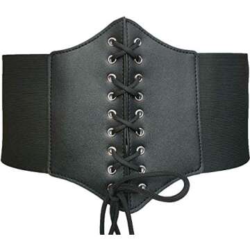 Versatile HOEREV Elastic Corset Waist Belt for Women