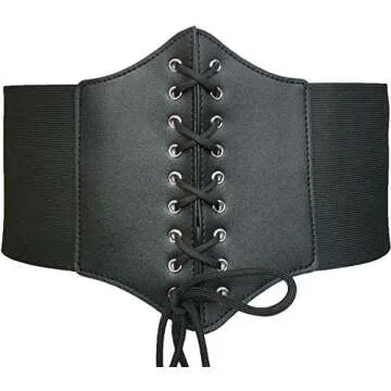 Versatile HOEREV Elastic Corset Waist Belt for Women
