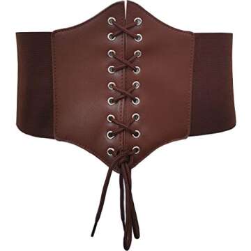 Versatile HOEREV Elastic Corset Waist Belt for Women