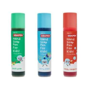 SOAPEN Kids' Roll-On Hand Soap - 3 Colorful Scents