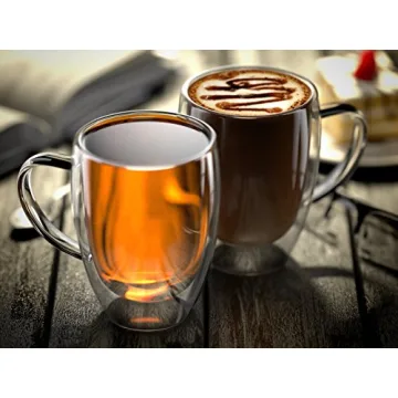 Stone & Mill Insulated Double Wall Coffee Cups - 12 oz