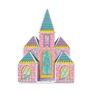 CreateOn Castle Magna-Tiles for Kids, 53-piece Set
