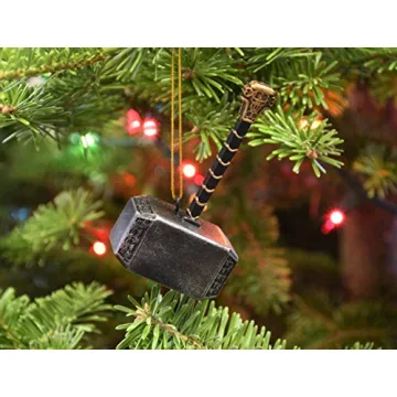 Mjölnir Thor's Hammer Christmas Ornament for Marvel Fans