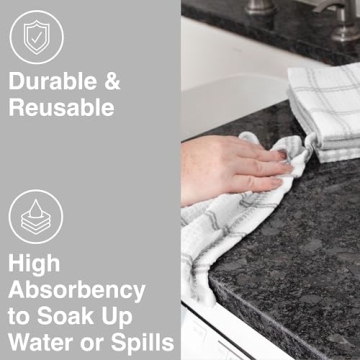 T-fal Premium Waffle Dish Cloths - Absorbent & Soft