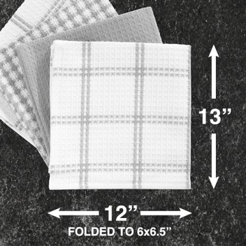 T-fal Premium Waffle Dish Cloths - Absorbent & Soft