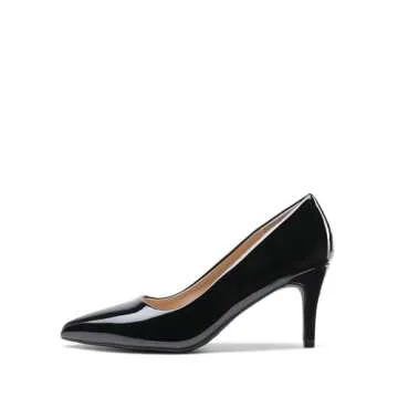 DREAM PAIRS Women's High Stiletto Heels Closed Pointed Toe Dress Pumps for Wedding Work Office Busin...